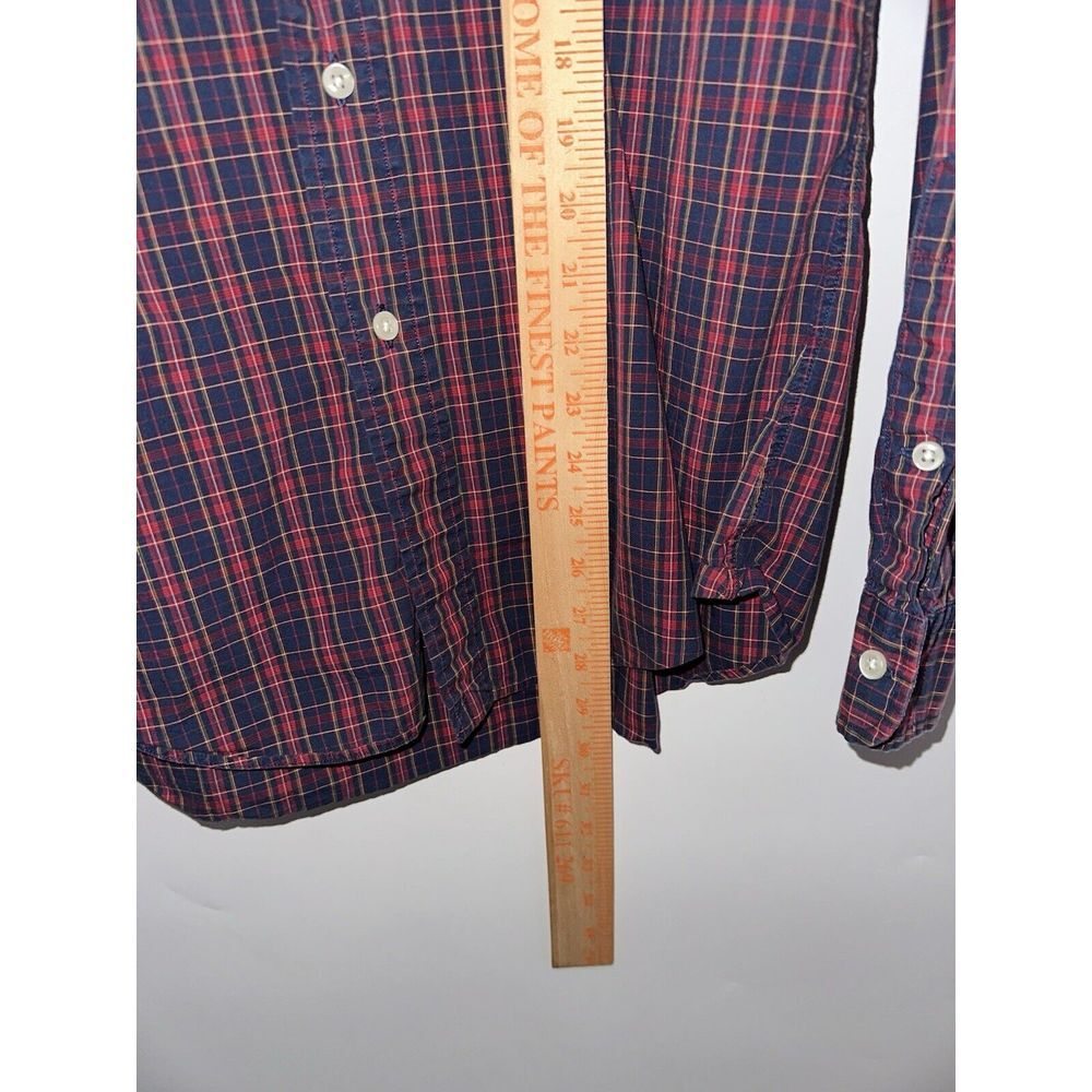 Polo Ralph Lauren Mens Long Sleeve Plaid Button Down Large‎ 100% Cotton Pocket - Picture 6 of 7